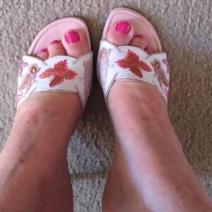 COPY - Donald J Pliner leather butterfly sandals